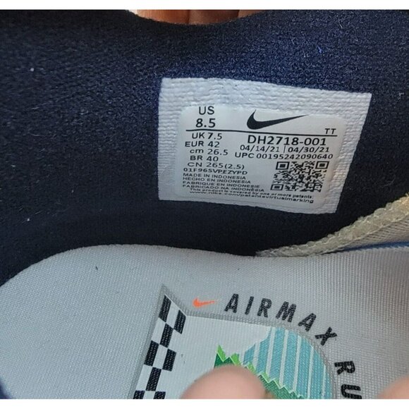 Rare Nike Air Max 95 SE Club Sz 8.5 Mens Shoes Running Black Royal Blue DH2718-0 - Picture 11 of 11